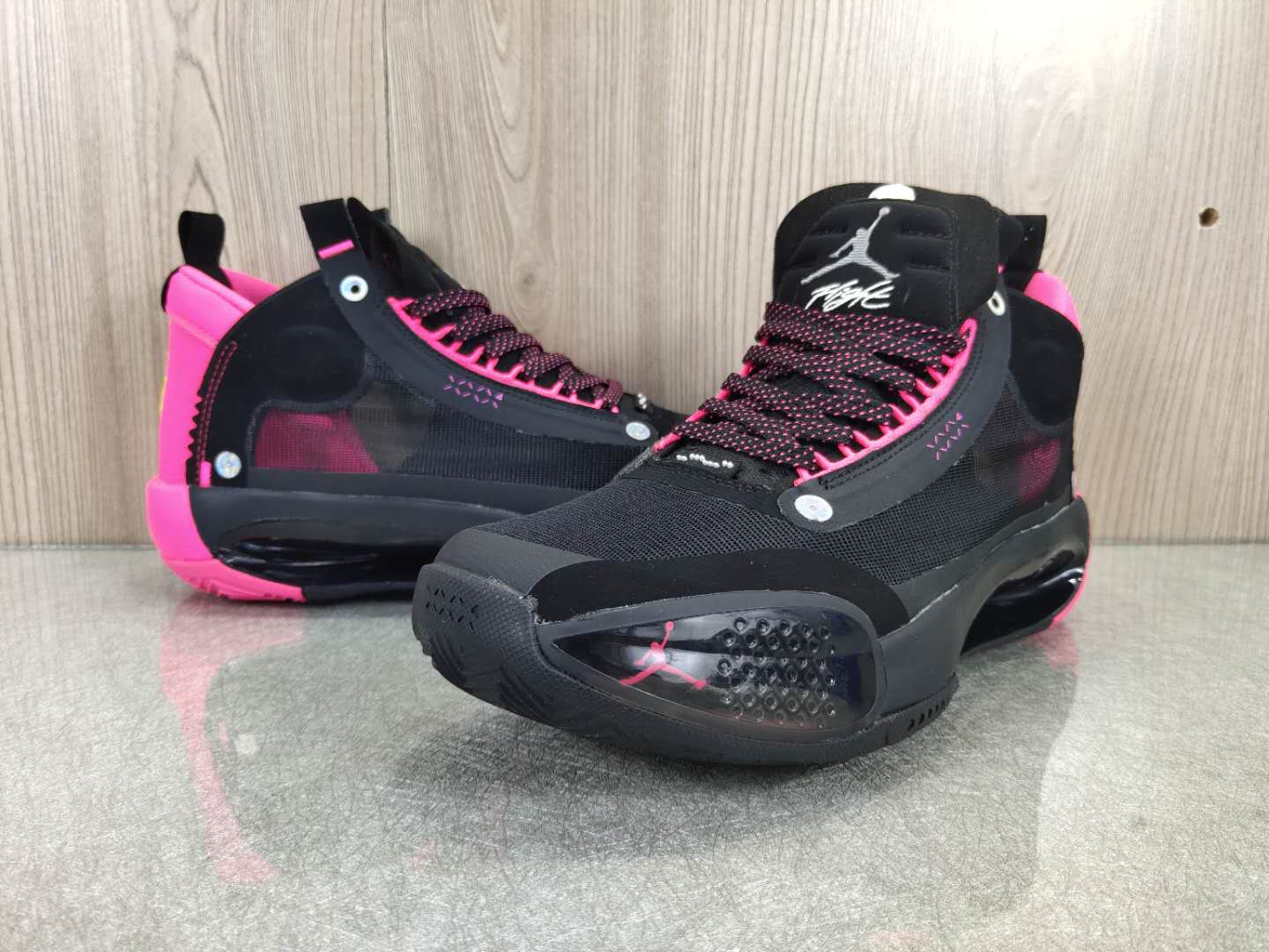 2020 Air Jordan 34 Black Pink Basketball Shoes - Click Image to Close